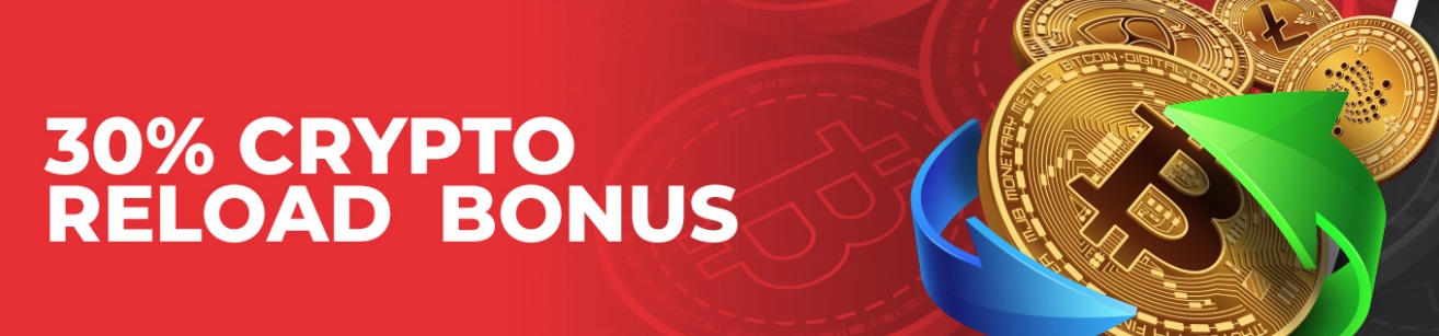 Bet Online 30% Crypto Reload Bonus